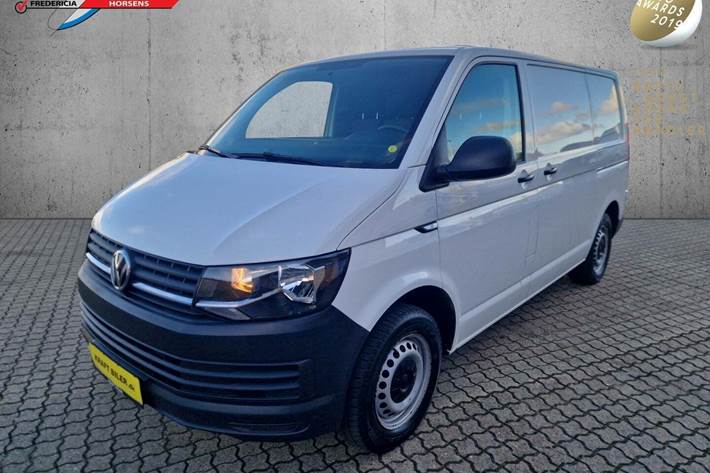 Hvid VW Transporter fra 2019