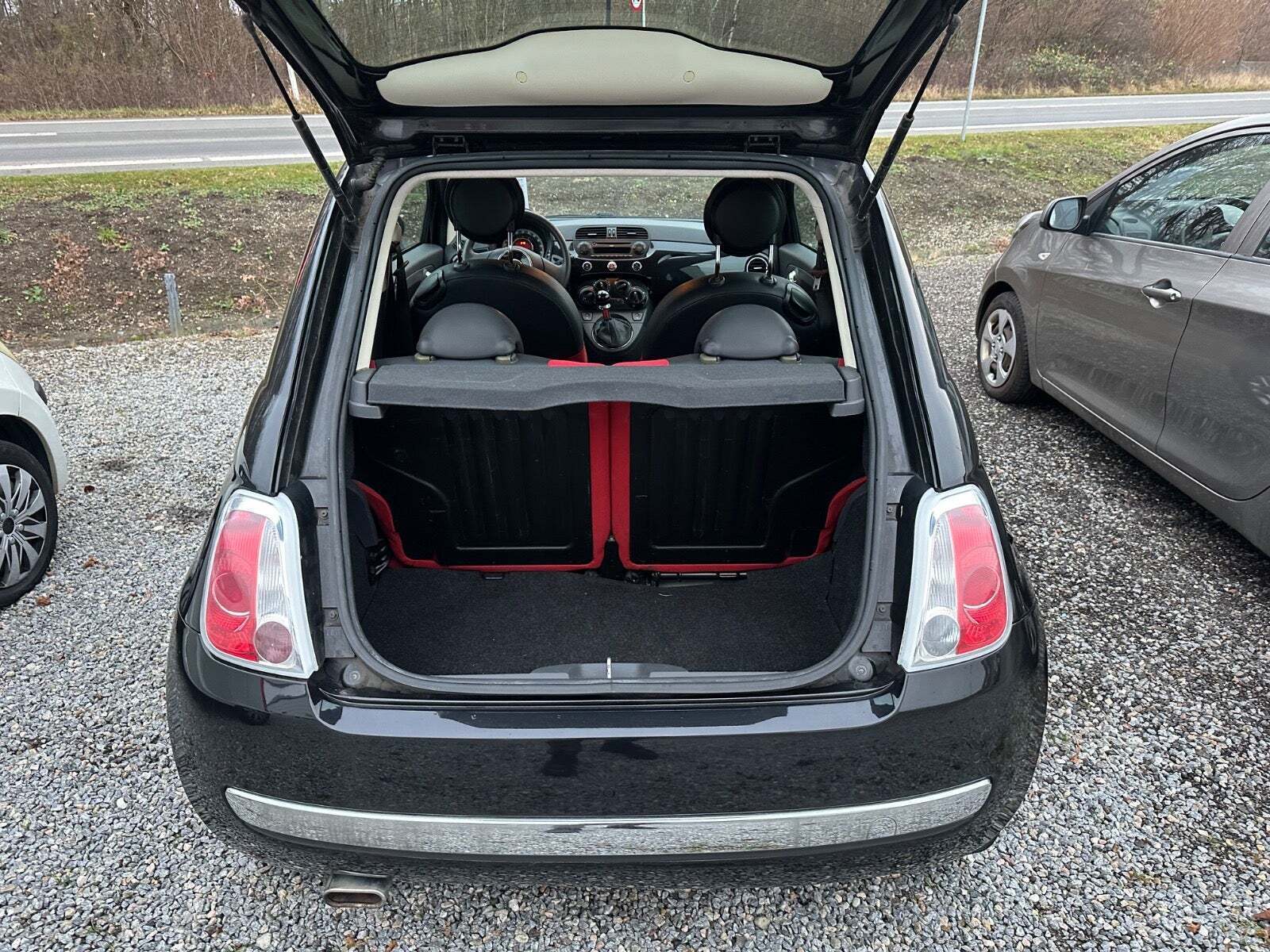 Sort Fiat 500 fra 2008