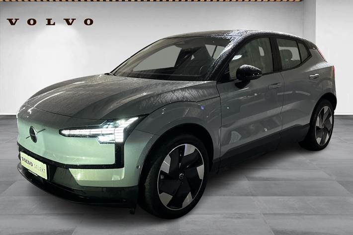 Grå Volvo EX30 fra 2024 set udefra