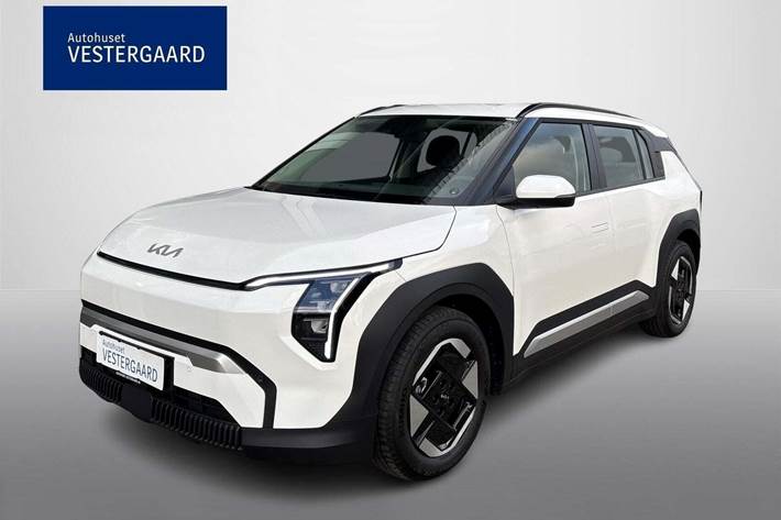 Hvid Kia EV3 fra 2025 set udefra