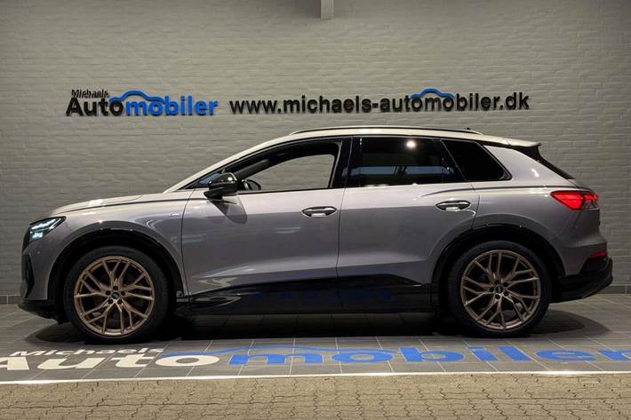 Grå Audi Q4 e-tron fra 2022