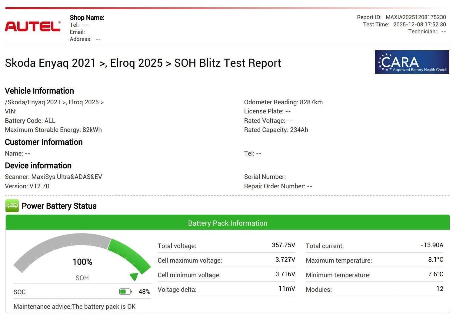Sølv Skoda Enyaq fra 2024