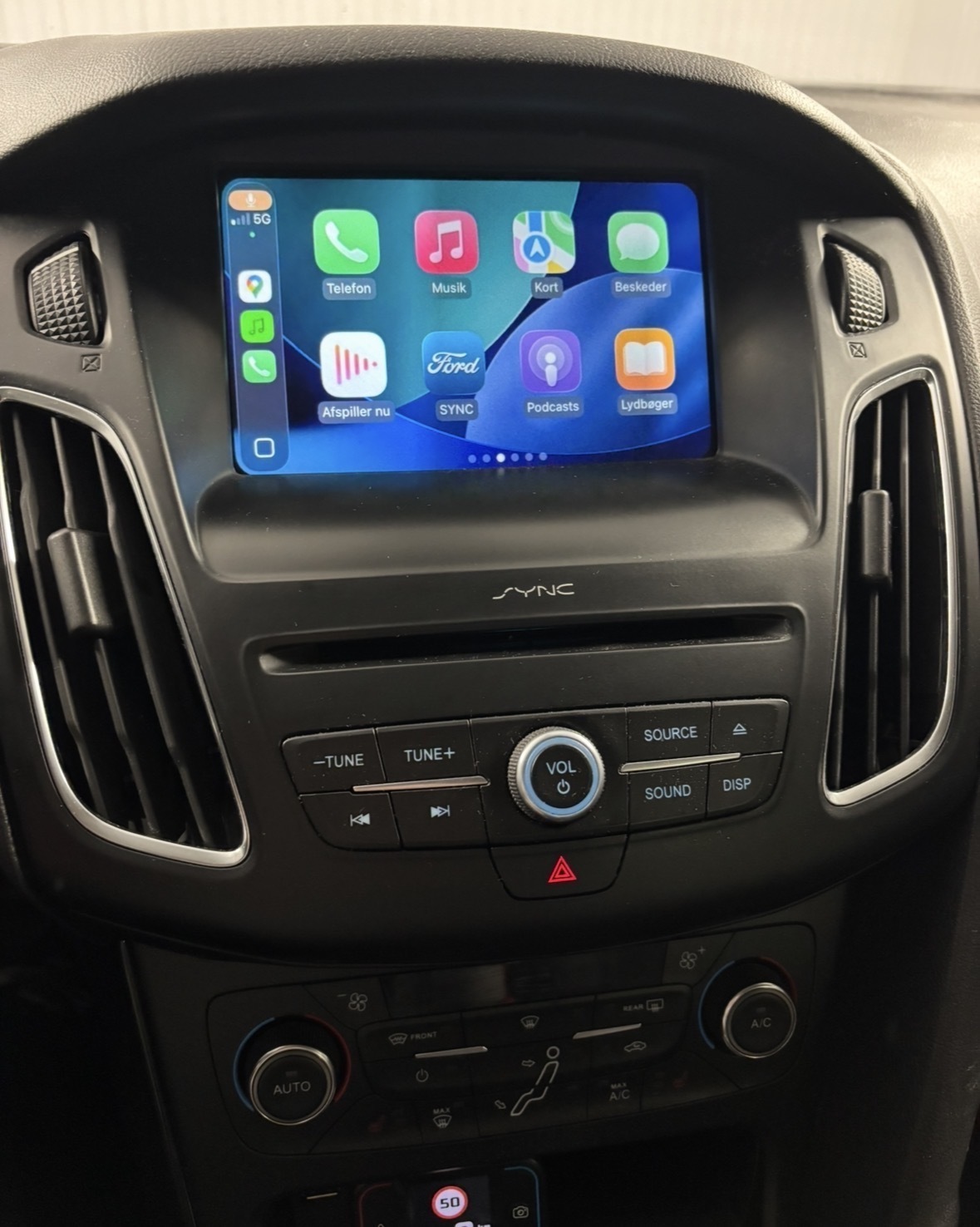 Sort Ford Focus fra 2017