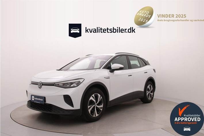 Hvid VW ID.4 fra 2024 set udefra
