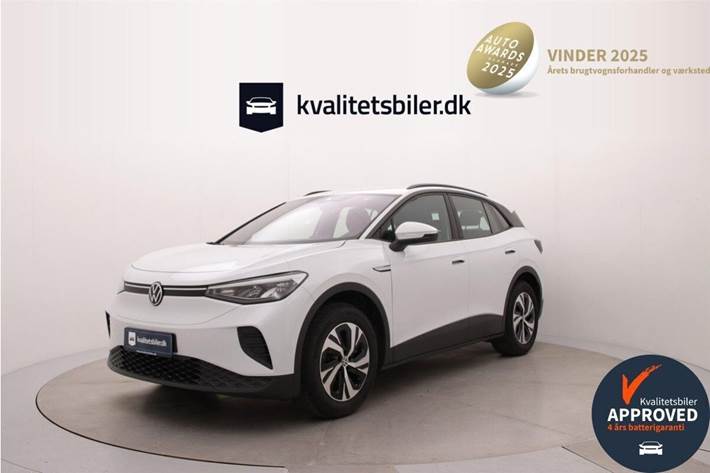 Hvid VW ID.4 fra 2024 set udefra