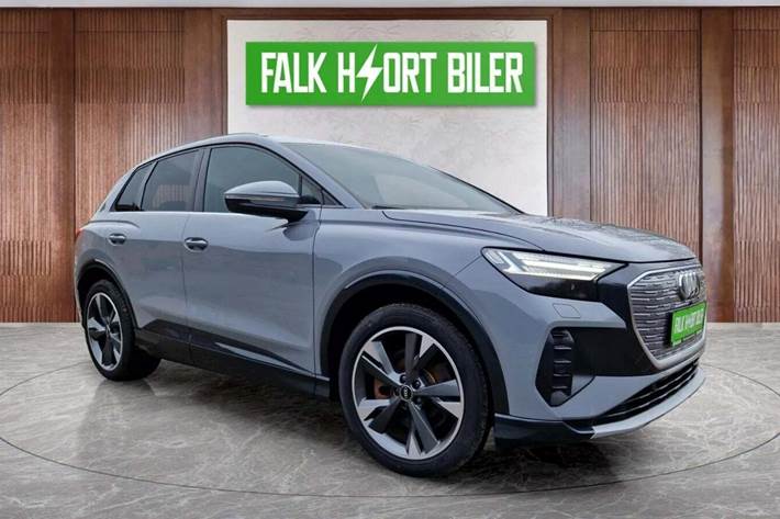 Grå Audi Q4 e-tron fra 2022