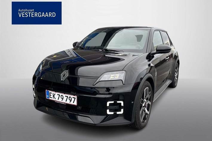 Sort Renault 5 E-Tech fra 2025 set udefra