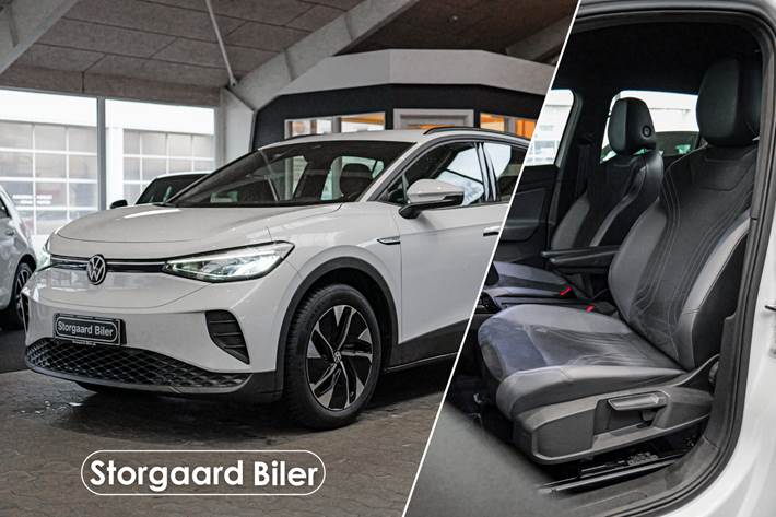 Hvid VW ID.4 fra 2022 set udefra