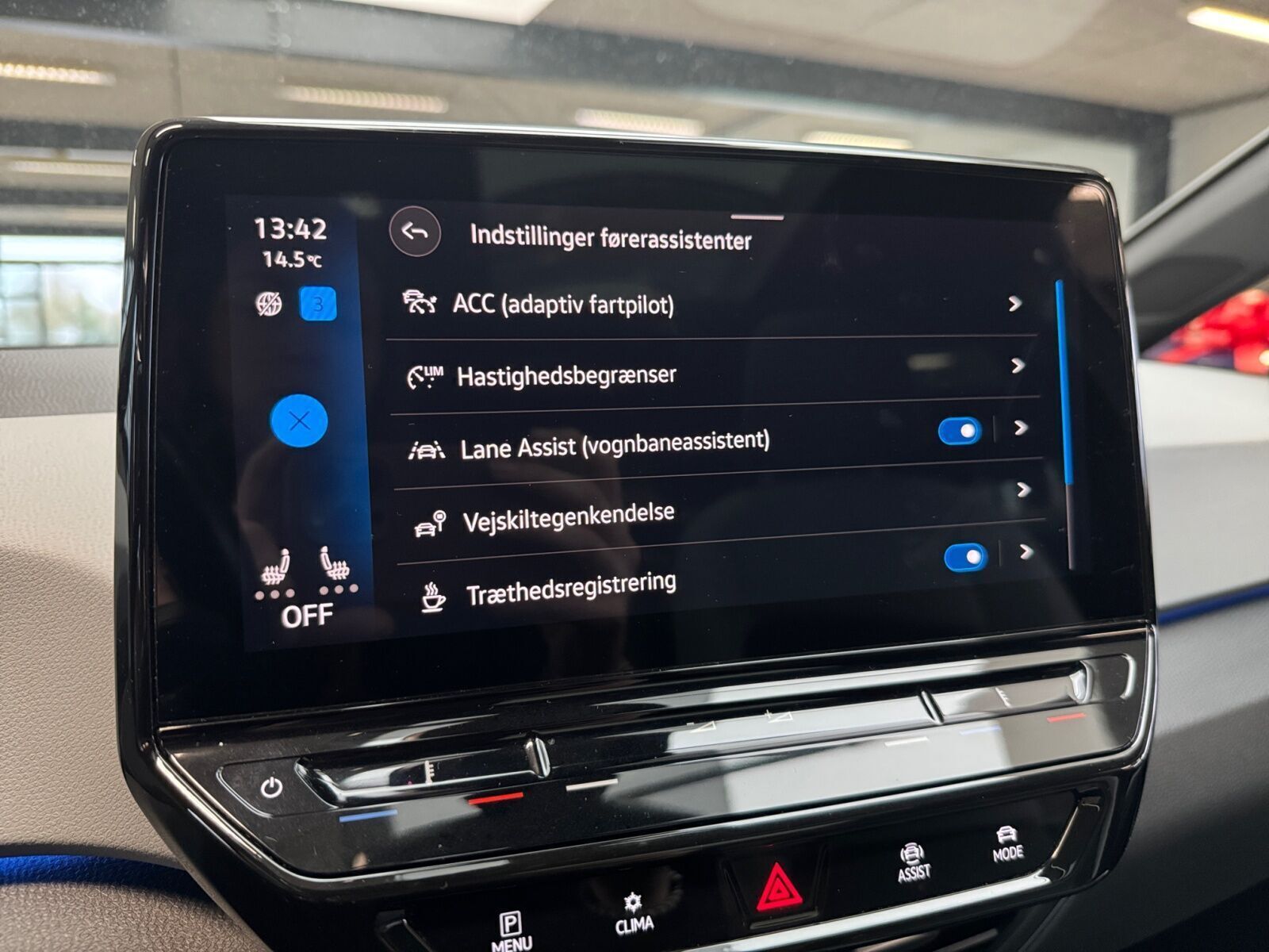Blå VW ID.3 fra 2021