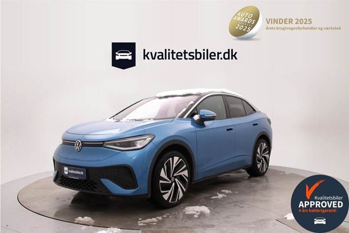 Blå VW ID.5 fra 2025 set udefra