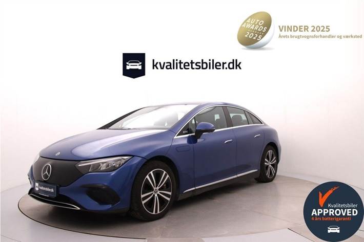 Blå Mercedes EQE 350+ fra 2022