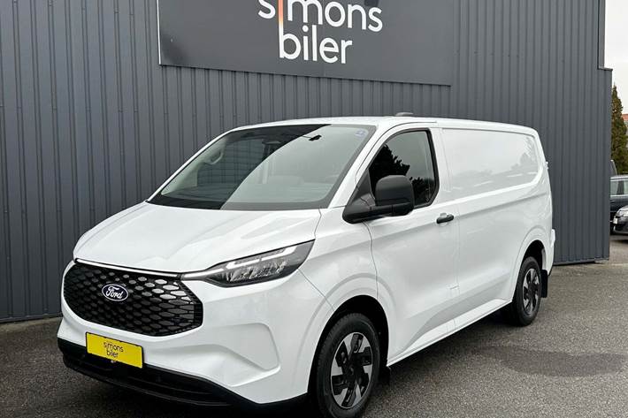 Hvid Ford E-Transit Custom 320L fra 2025