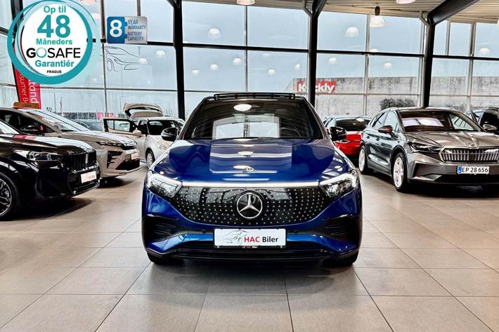 Blå Mercedes EQA250+ fra 2024