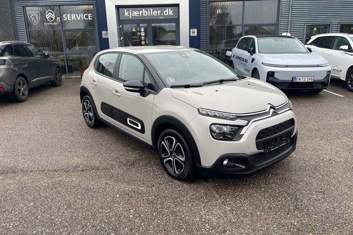Grå Citroën C3 fra 2024 set udefra