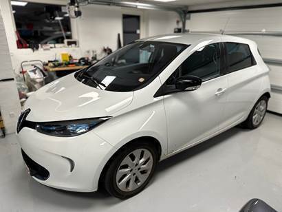 Hvid Renault Zoe fra 2013