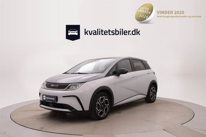 Grå BYD Dolphin fra 2024 set udefra