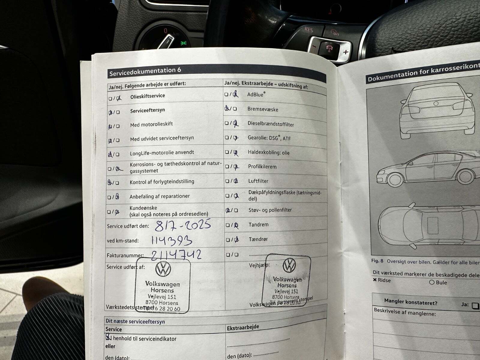 Grå VW Polo fra 2017