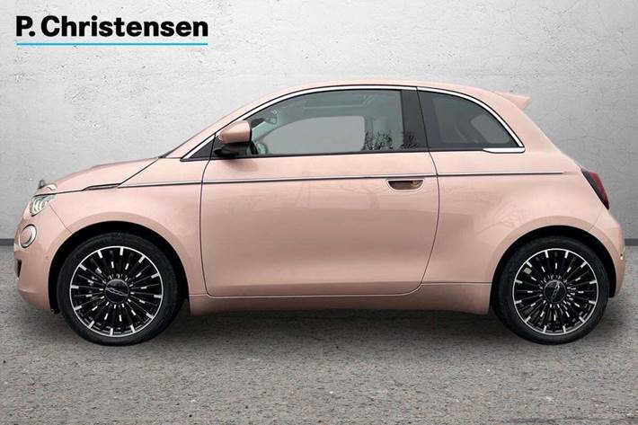 Grå Fiat 500e fra 2023