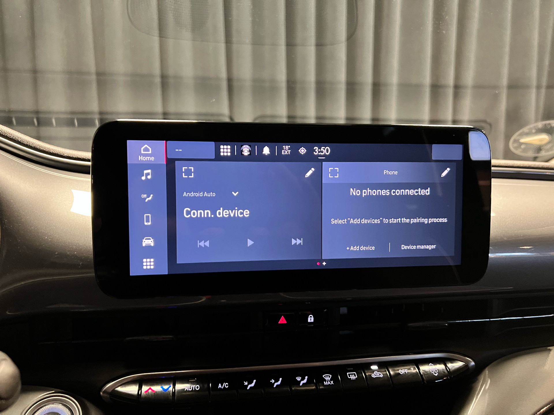 Grå Fiat 500e fra 2023