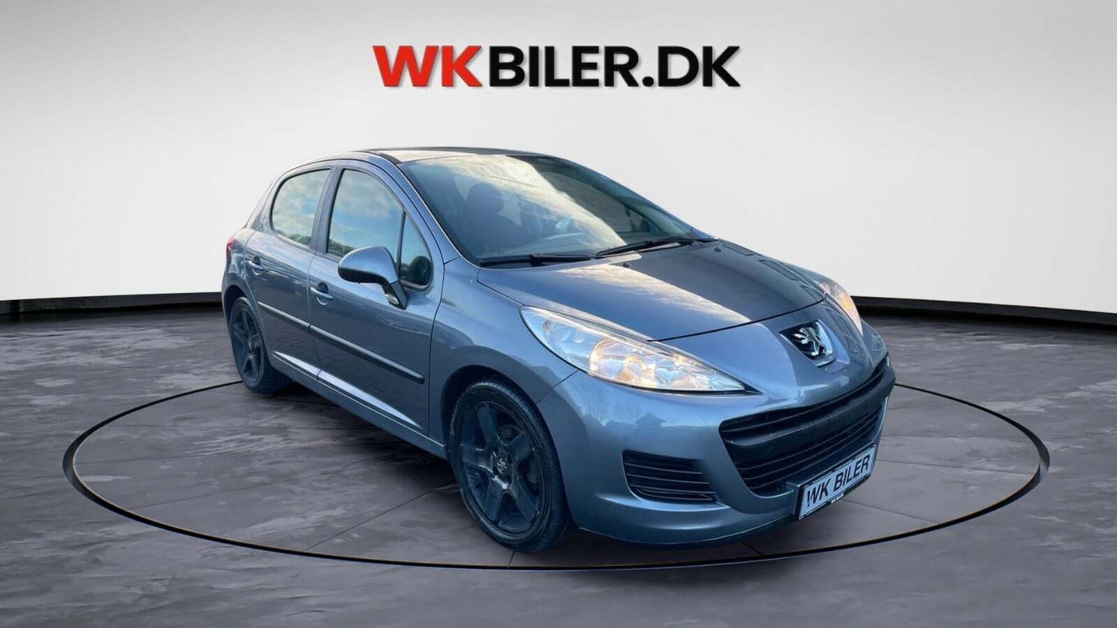 Grå Peugeot 207 fra 2010