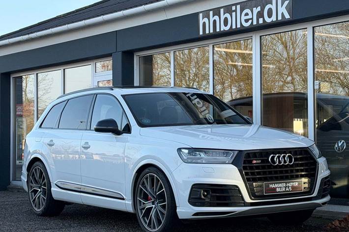 Hvid Audi SQ7 fra 2017 set udefra