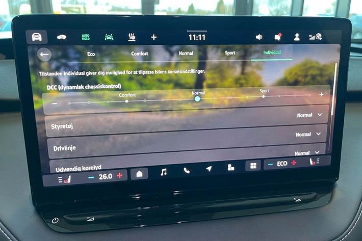 Grå Skoda Enyaq fra 2026