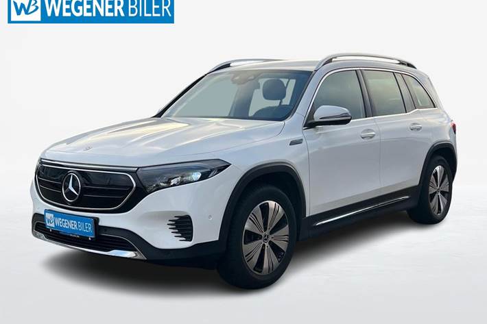 Hvid Mercedes EQB250 fra 2022 set udefra