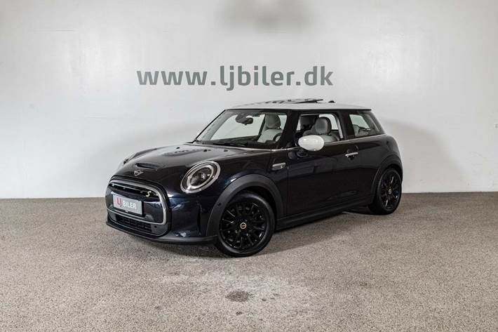 Blå Mini Cooper SE fra 2021