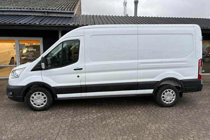 Hvid Ford Transit 350 L3 Van fra 2019