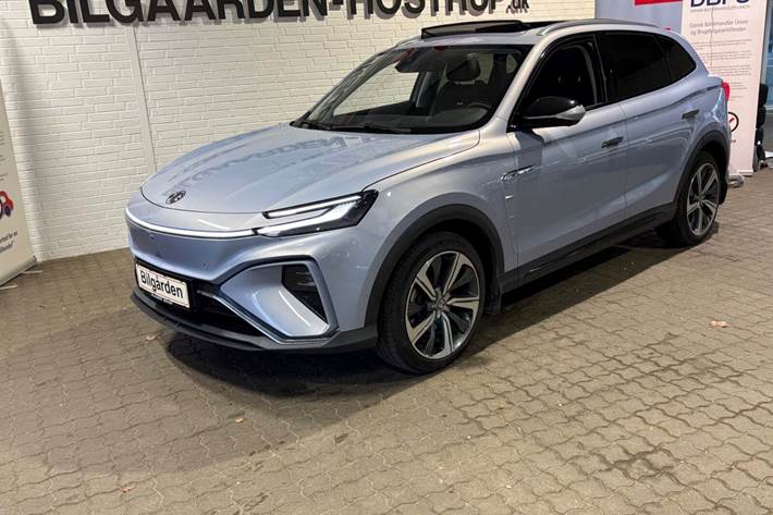 Blå MG Marvel R fra 2022 set udefra