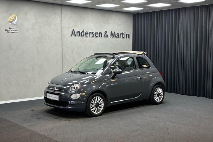 Grå Fiat 500C fra 2016