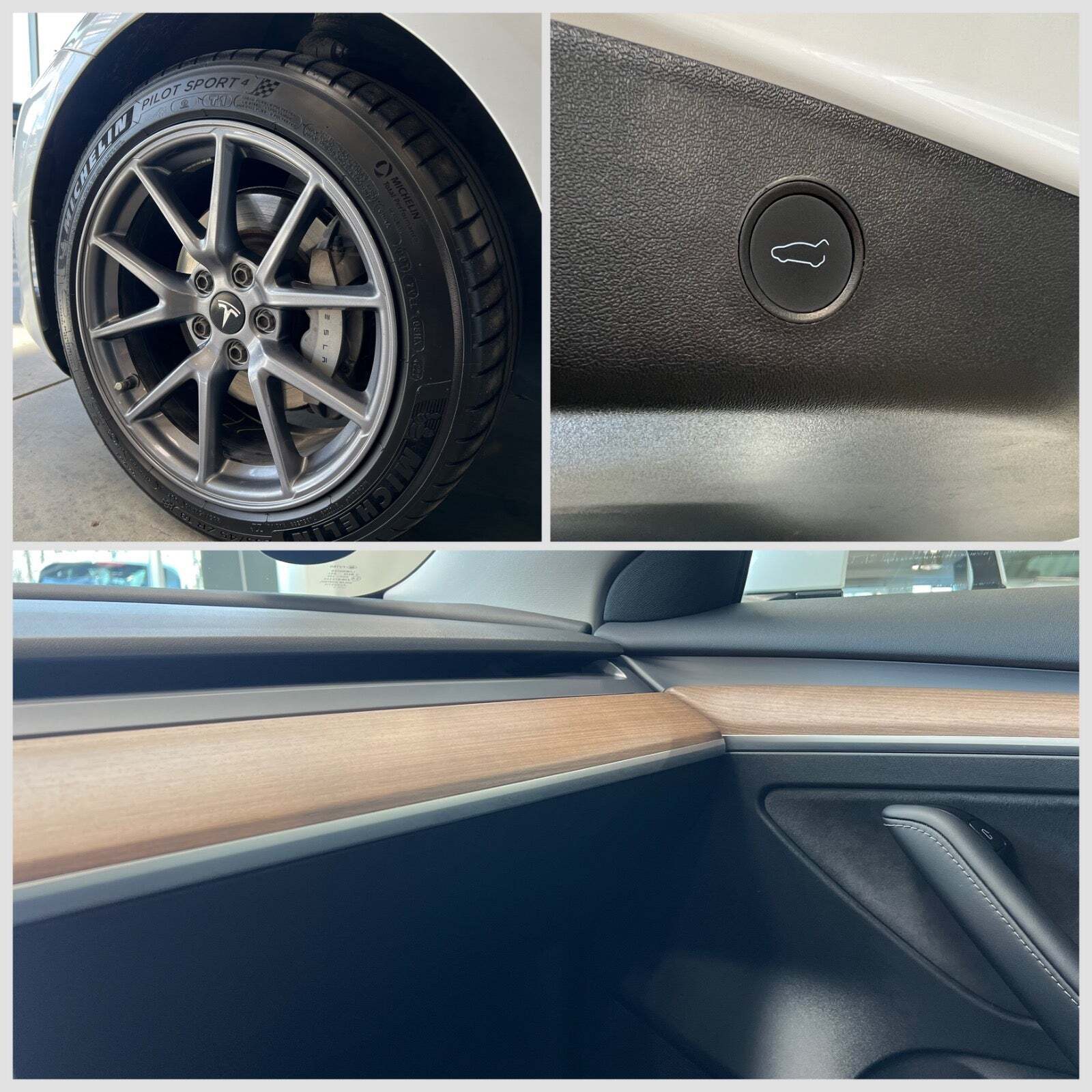 Hvid Tesla Model 3 fra 2022