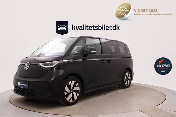 Sort VW ID.Buzz fra 2023 set udefra