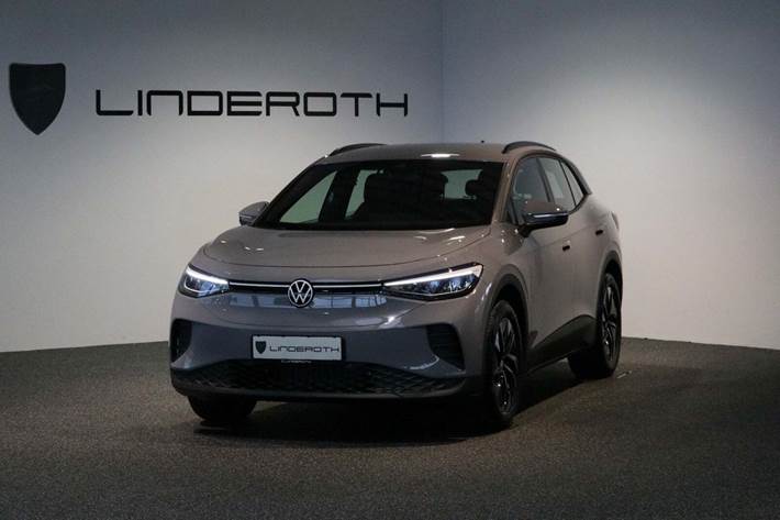 Grå VW ID.4 fra 2026 set udefra