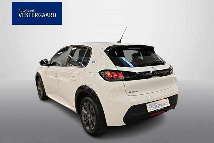 Hvid Peugeot e-208 fra 2022