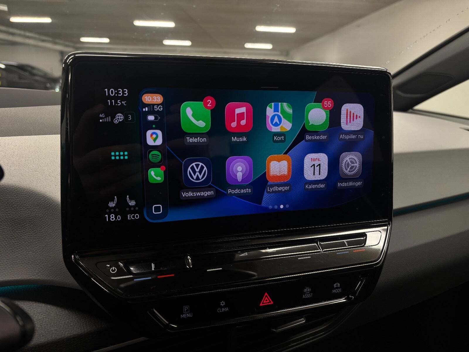 Blå VW ID.3 fra 2021