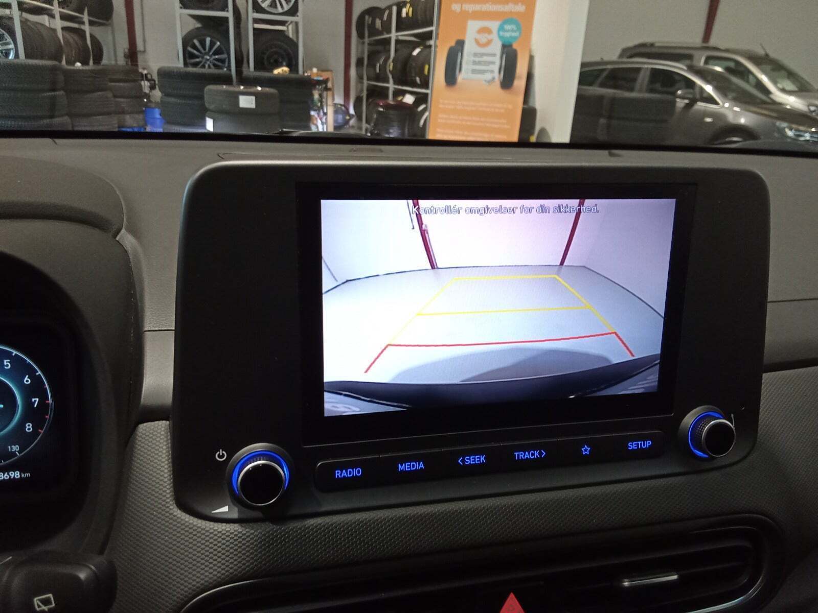 Hvid Hyundai Kona fra 2022