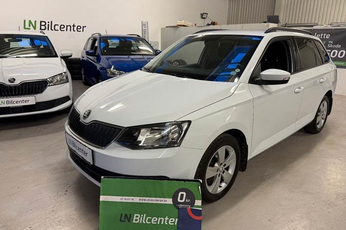 Hvid Skoda Fabia fra 2018