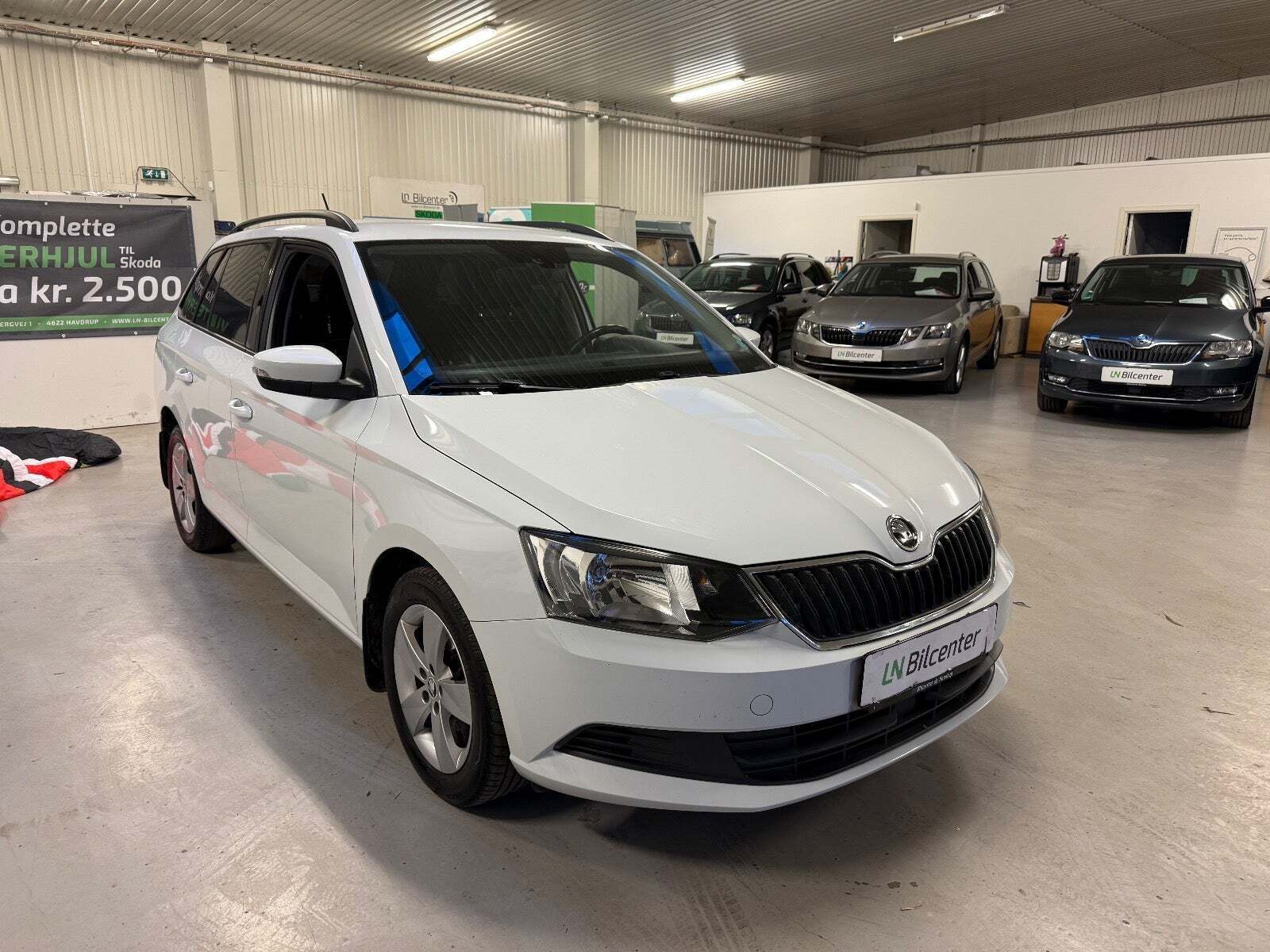 Hvid Skoda Fabia fra 2018