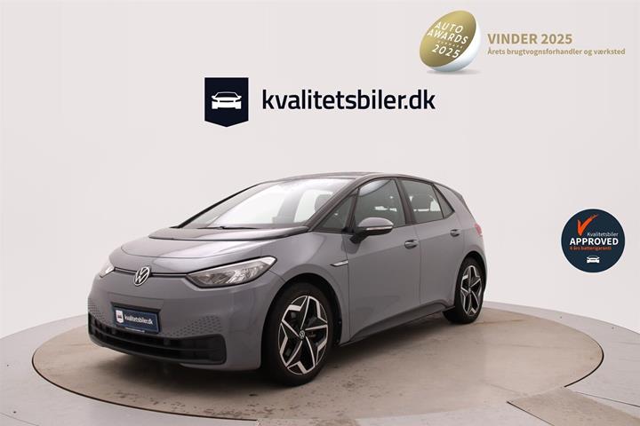 Grå VW ID.3 fra 2021 set udefra