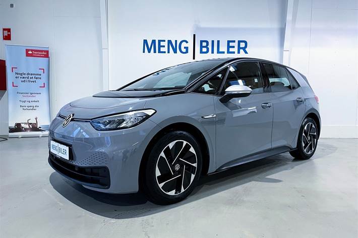 Grå VW ID.3 fra 2020 set udefra