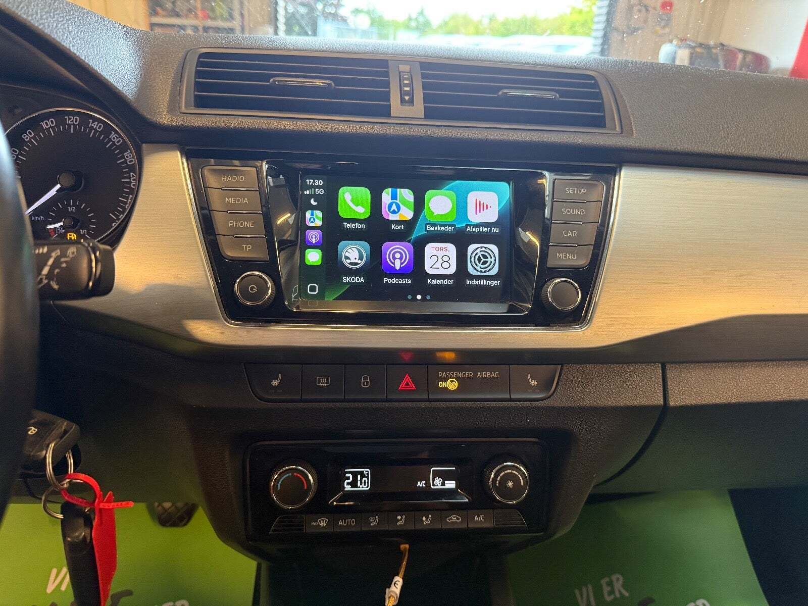 Sort Skoda Fabia fra 2018