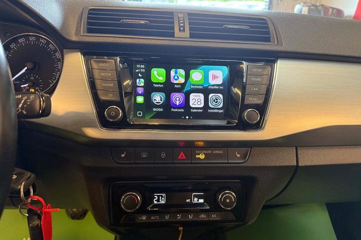 Sort Skoda Fabia fra 2018