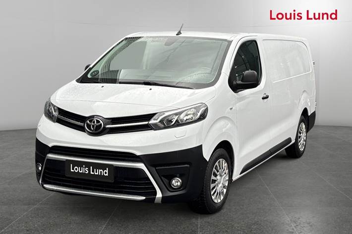 Hvid Toyota ProAce fra 2022 set udefra