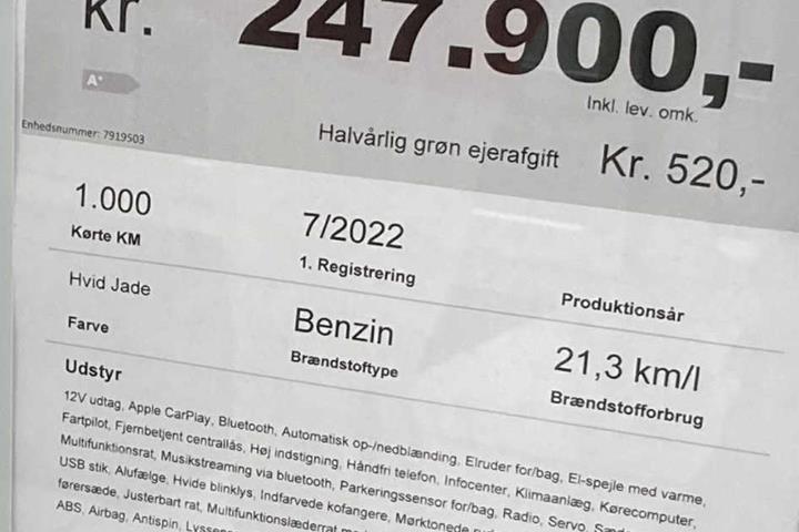 Hvid Opel Crossland fra 2022
