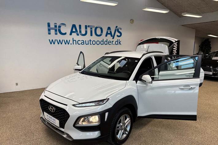 Hvid Hyundai Kona fra 2020