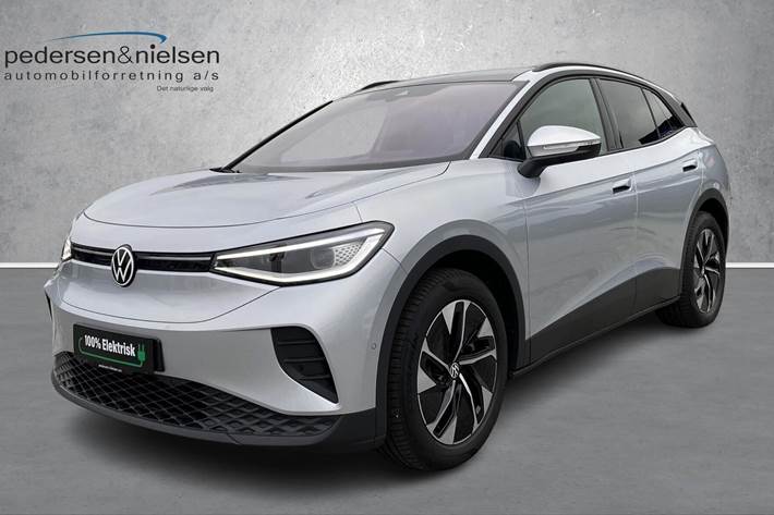 Sølv VW ID.4 fra 2025 set udefra