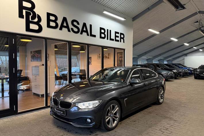 Grå BMW 420d fra 2017 set udefra