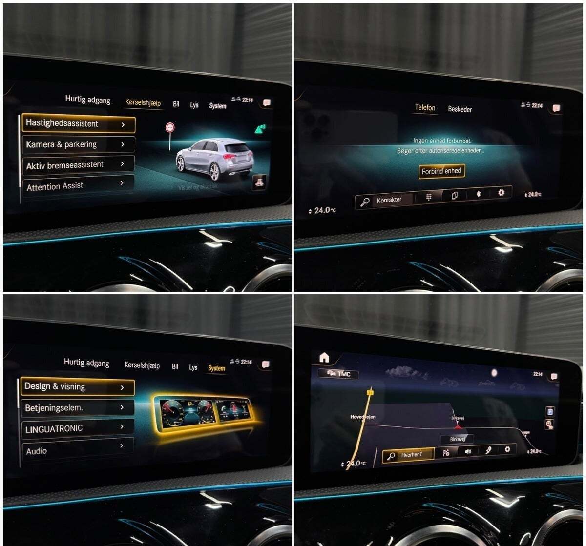 Sort Mercedes A200 fra 2018