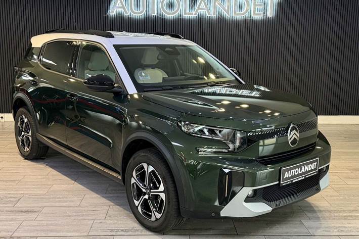 Grøn Citroën e-C3 Aircross fra 2025 set udefra